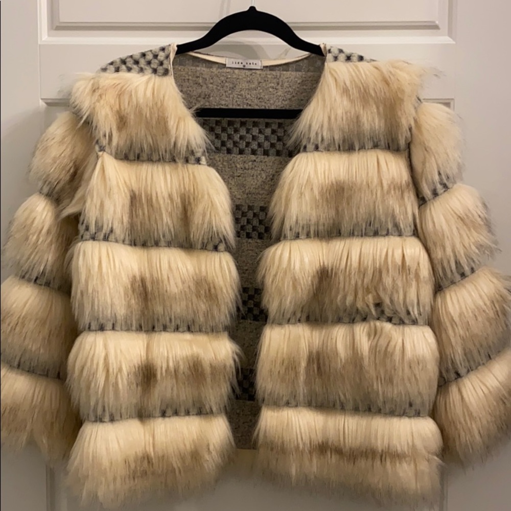 Lida Kate Faux Fur Crop Coat